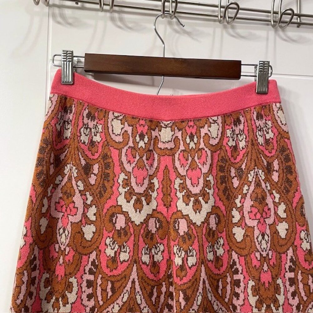 NWOT Sezane Dany Trousers Wide Leg Pull On Knit Pants Size Medium Groovy Retro - Picture 7 of 16